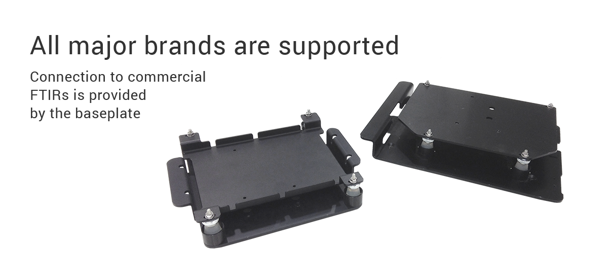 FTIR accessory - connection to commercial FTIRs is provided by the baseplate